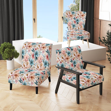 Pastel Bohemian Flowers Pattern - Cottage Arm Chair